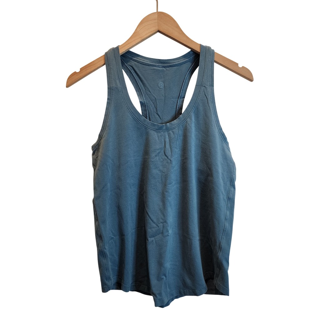 Lululemon Racerback Tank Top Womens 4 Blue Yoga Athletic Racerback
